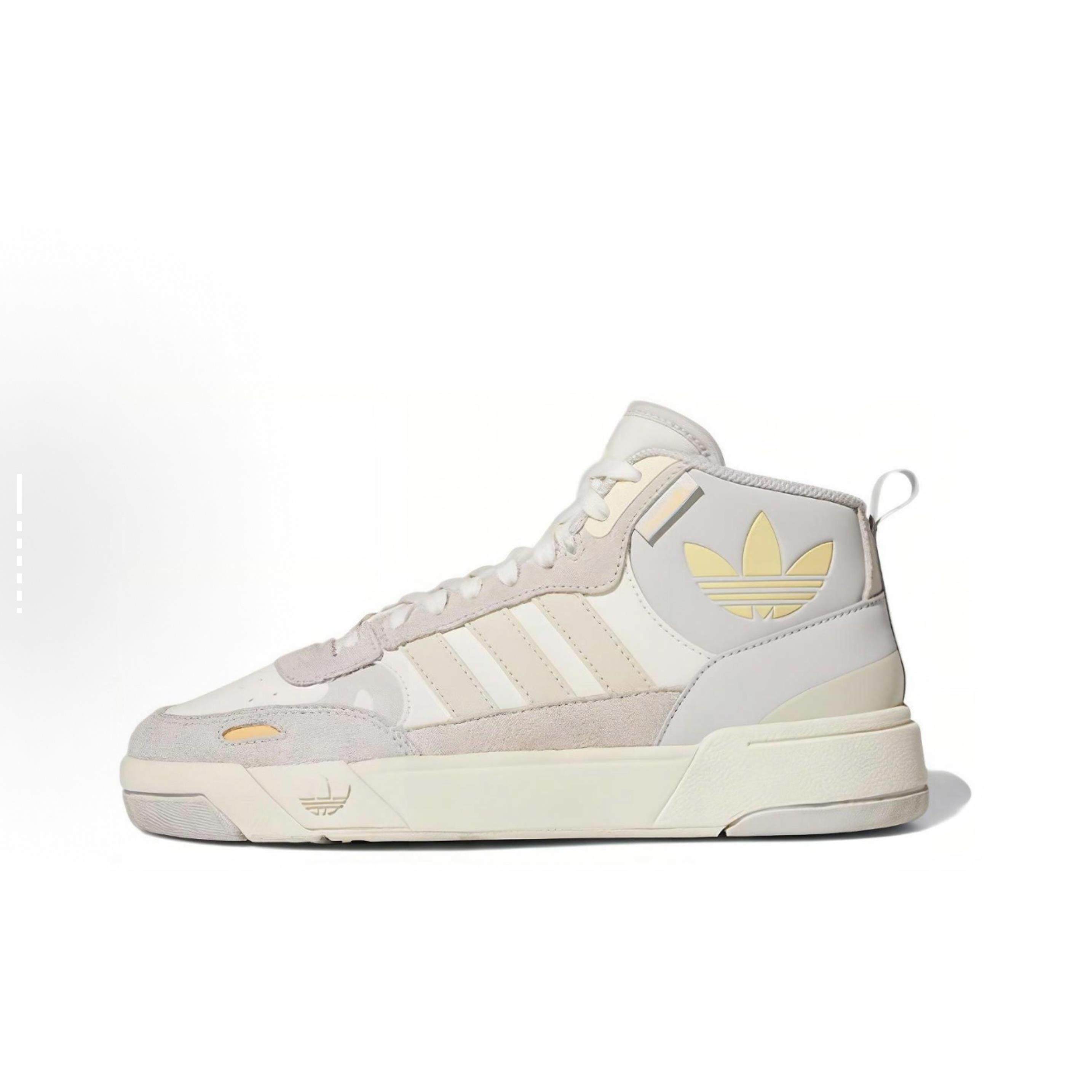 adidas originals Post Up 皮革 中帮 板鞋 女款 灰色GV9329