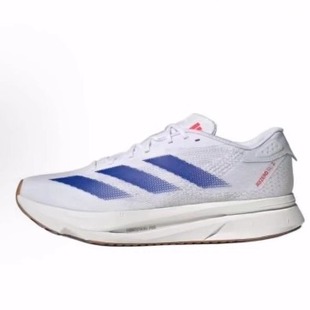 织物耐磨 SL2 低帮 休闲跑步鞋 白蓝色 adidas 男款 Adizero