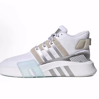 adidas originals Eqt Bask Adv中帮 生活休闲鞋 男女同款 白灰银