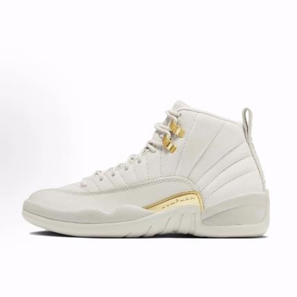 Jordan Air Jordan12 “Phantom” 中帮复古篮球鞋 男女同款 灰金