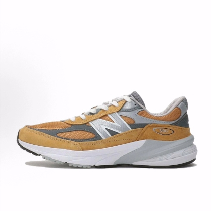 New Balance NB 990 V6 低帮 生活休闲鞋 男女同款 棕灰白 美产