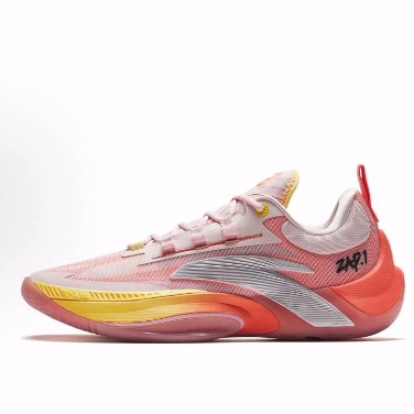 Anta安踏 瞬息1 水蜜桃 氮科技 TPU 低帮 篮球鞋 男款 粉色