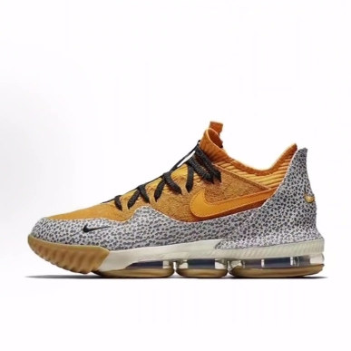 Nike Lebron 16 Low "Safari" 詹姆斯16低帮篮球鞋 男女同款 黄灰
