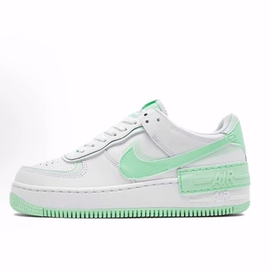 Nike Air Force 1 防滑耐磨 低帮 板鞋 女款 白绿