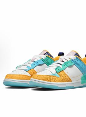 耐克Nike Dunk Disrupt 2皮革低帮板鞋女款白蓝橙DX4220-100