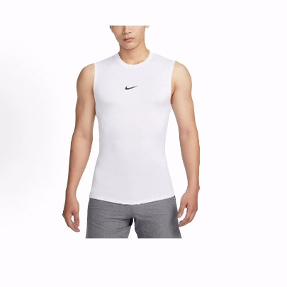 Nike PRO DRI-FIT 纯色速干紧身训练无袖T恤 男款,运动服/休闲服装,运动背心,淘宝优惠券,粉丝福利购,淘宝优惠卷