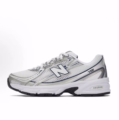 New Balance NB 740 Y2K低帮跑步鞋 男女同款 白色