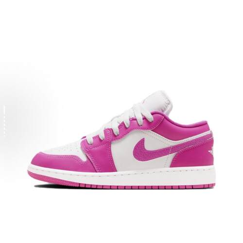 Jordan Air Jordan 1 轻便舒适 篮球鞋 白粉 青少年FV8486-600