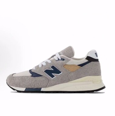 New Balance NB 998中帮 休闲城市通勤跑步鞋 男女同款 灰蓝