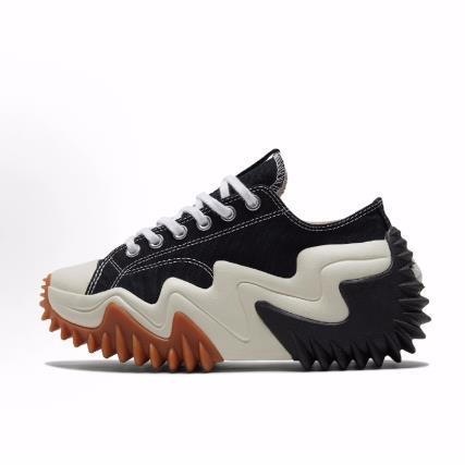 Converse Run Star Motion 潮流厚底 低帮 帆布鞋 男女同款 黑白