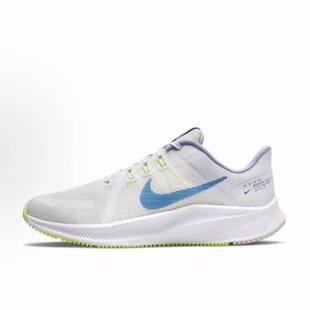 Nike Quest 4 减震 低帮 训练跑步鞋 女款 白蓝黄