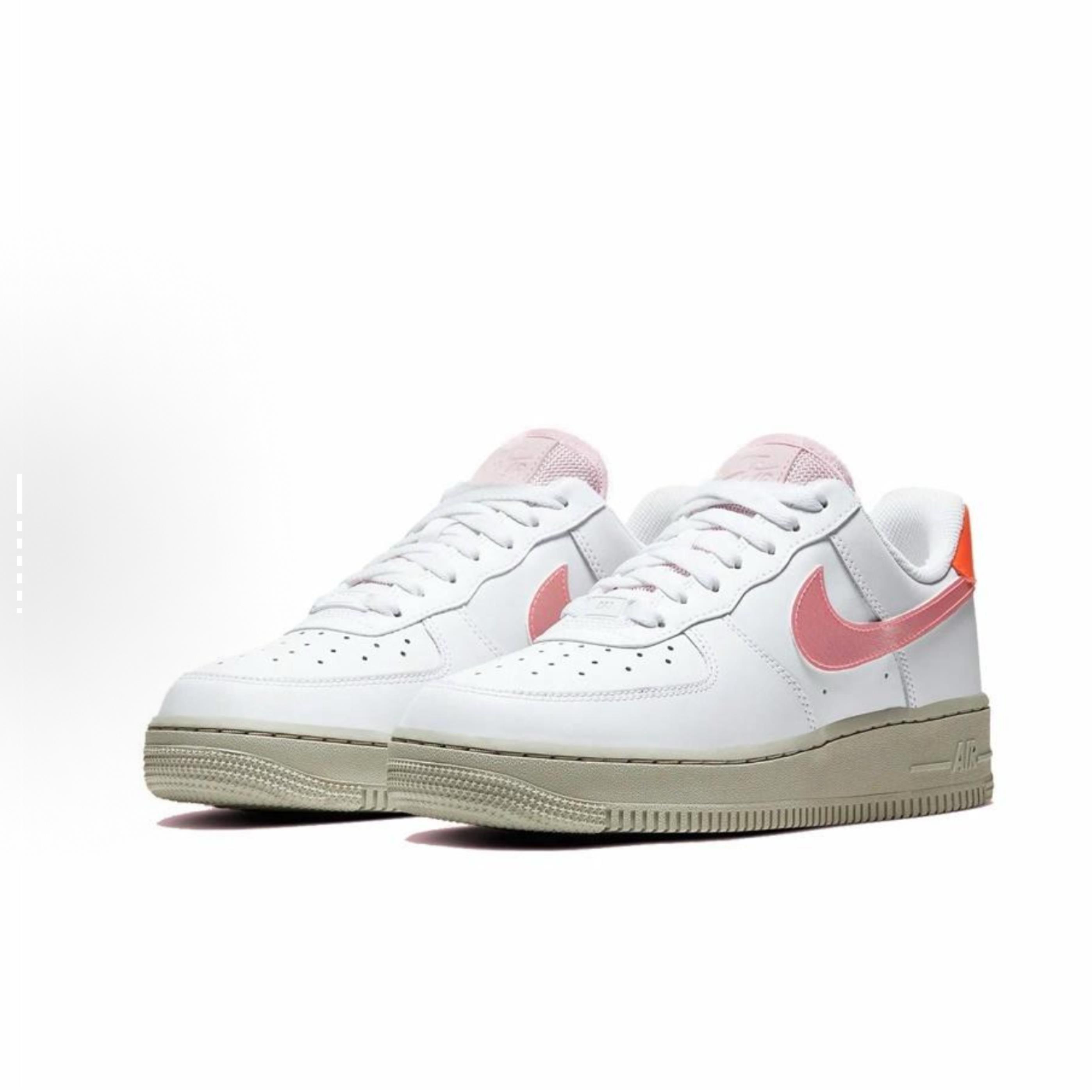 Nike Air Force 1 休闲 轻便低帮 板鞋 女款 珊瑚粉CV3030-100