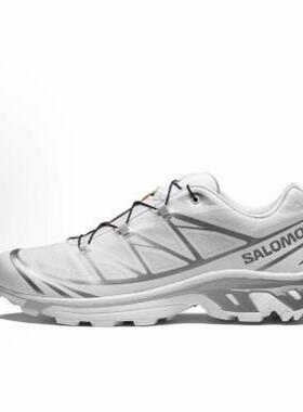 SALOMON萨洛蒙 XT-6 GTX 舒适轻盈 低帮 跑步鞋 男女同款 白色