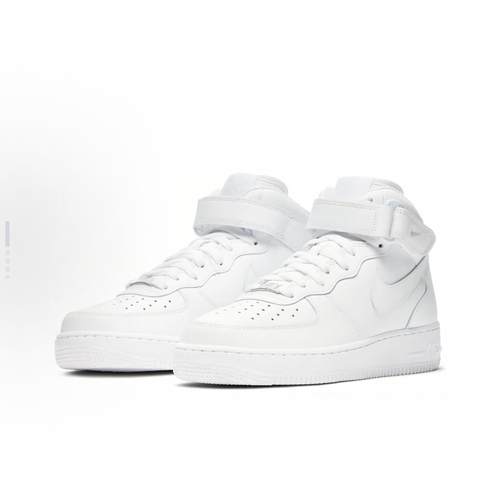 Nike Air Force 1 07 合成革 中帮 板鞋 女款 纯白DD9625-100