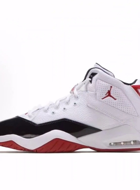 Jordan B'Loyal 合成革人造革TPU 中帮 复古篮球鞋 男女同款 白红