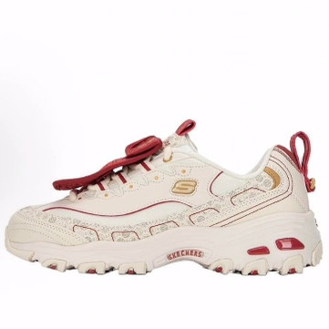 Skechers斯凯奇 1.0 红包鞋 CNY 兔年限定 低帮 老爹鞋 女款 米色
