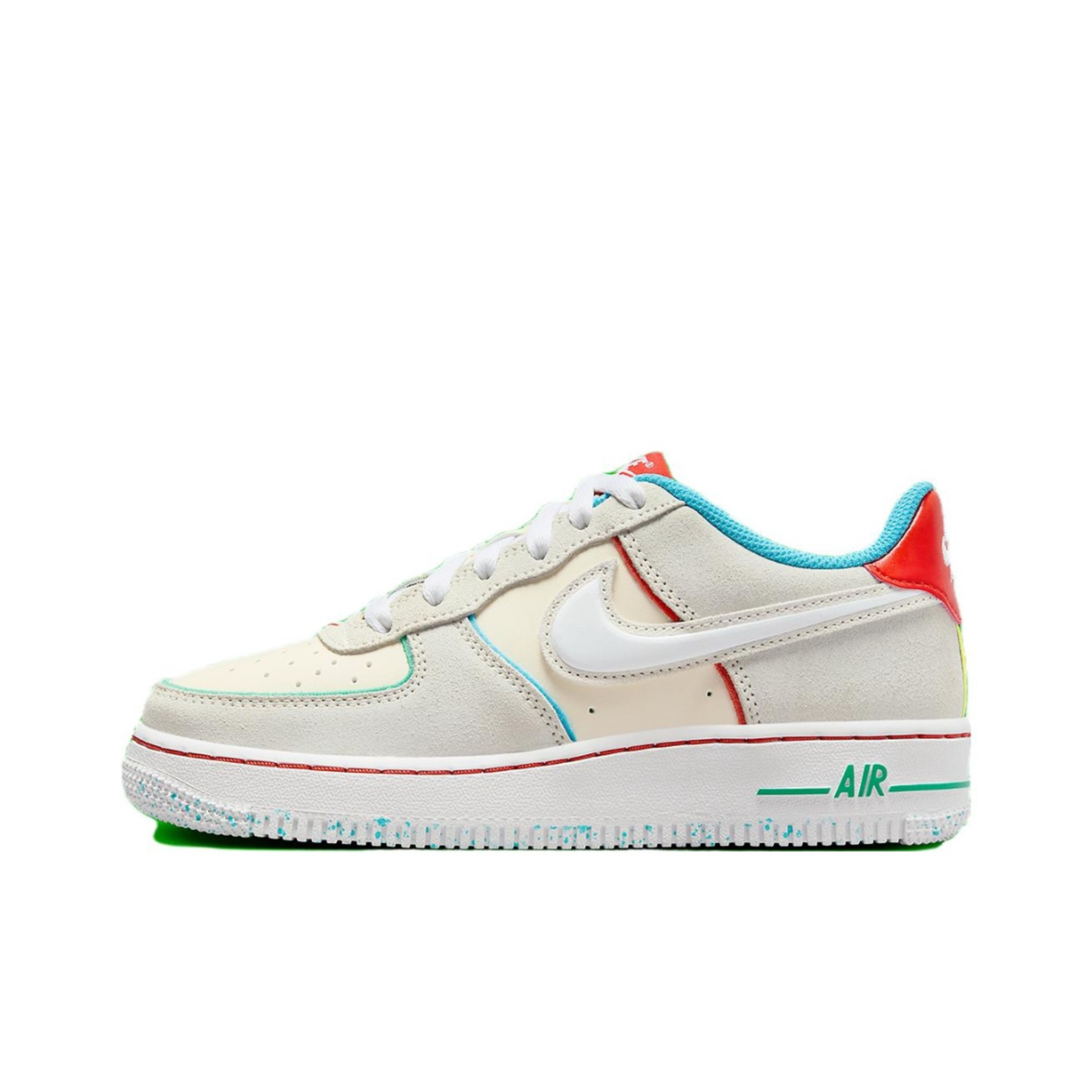 Nike Air Force 1 舒适百搭 透气 低帮儿童板鞋 青少年FQ8350-110