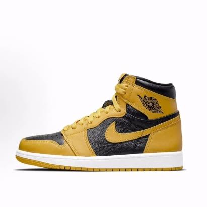 Jordan Air Jordan 1 retro high 高帮 复古篮球鞋 男女同款 黑黄