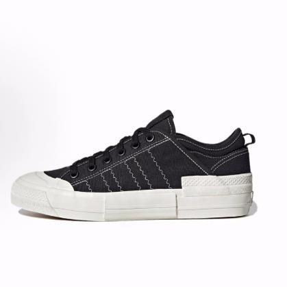 adidas originals Nizza Low MFX 帆布  低帮 板鞋 男女同款 黑白