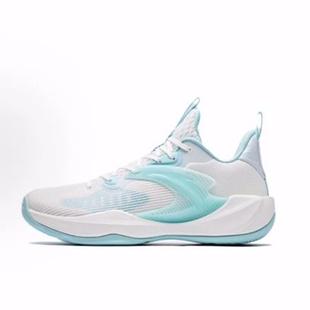 Anta安踏 轻骑兵9 减震防滑耐磨 低帮 篮球鞋 男款 白灰蓝