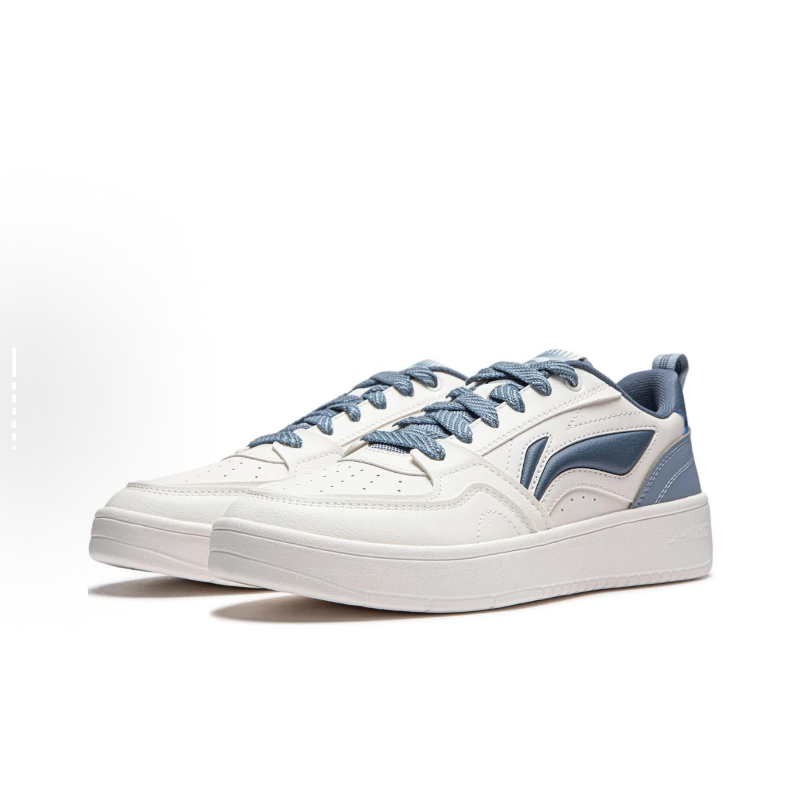 LiNing李宁 元宝V2 休闲潮流百搭小白鞋低帮 板鞋 男AGCU111-3