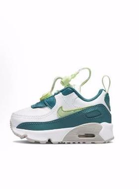 Nike Air Max 90 Toggle 耐磨减震 低帮 运动休闲鞋 白蓝 婴幼童