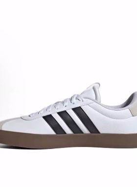 adidas VL COURT 3.0 舒适 减震 低帮 板鞋 男款 白色