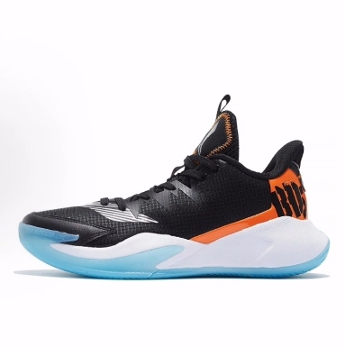 LiNing李宁 暴风 高帮 实战篮球鞋 男款 黑橙色