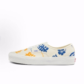 Vans Authentic 44 DX 花瓣印花 低帮 板鞋 男女同款 白彩色