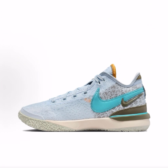 Nike LeBronNXXT Gen EP詹姆斯布朗尼一代圆头低帮篮球鞋男款蓝白