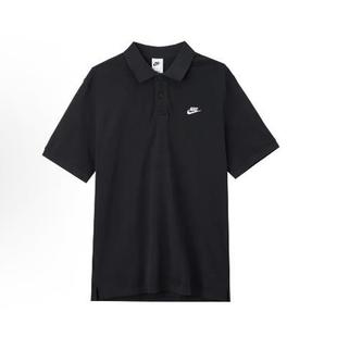 Club 复古运动logo字母刺绣休闲针织短袖 Nike 美式 Polo衫 男款