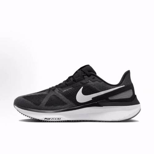 Nike Zoom Structure 25 舒适百搭气质 低帮跑步鞋 女款 黑白