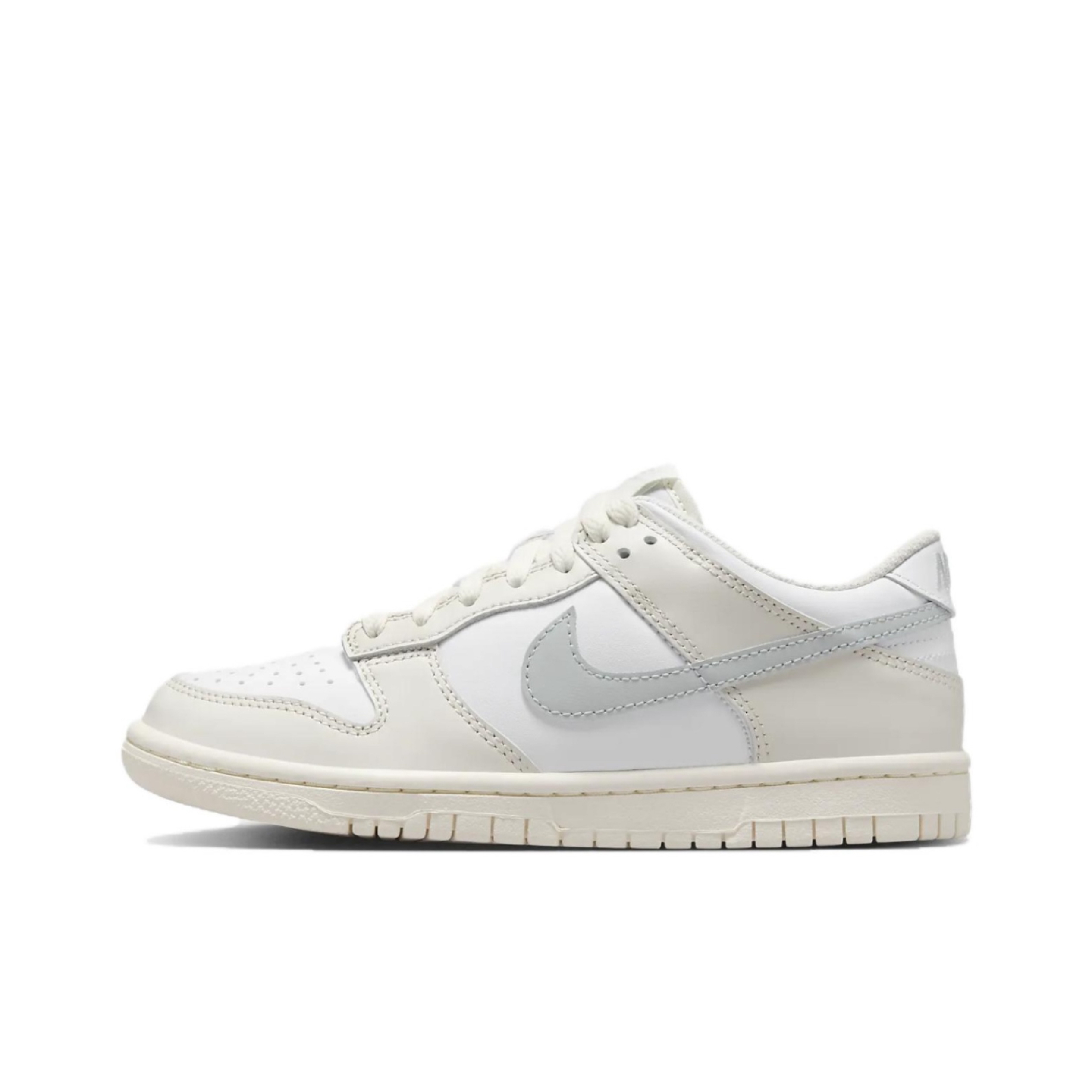 Nike Dunk 舒适轻盈低帮 儿童板鞋 灰白色FB9109-109