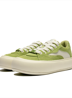 中国李宁新款拼色时尚泡芙女子潮流运动鞋板鞋女 AZGU012-4