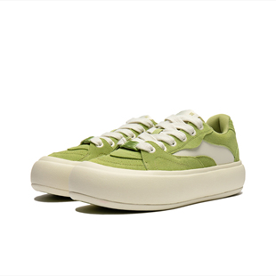 中国李宁新款拼色时尚泡芙女子潮流运动鞋板鞋女 AZGU012-4