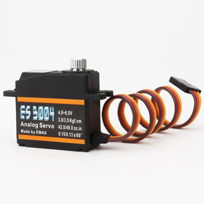 EMAX 银燕 ES3004 模拟金属齿舵机 带轴承 17g 4.8-6v