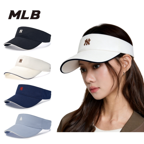 MLB正品26年款太阳帽男女同款刺绣NY/LA遮阳防晒空顶帽3ASCB0363