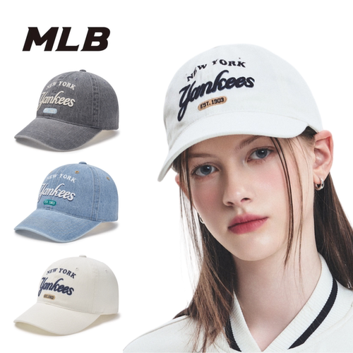 韩国MLB新款软顶字母刺绣男女可调节日常休闲鸭舌潮帽3ACPD035N
