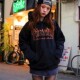 美版 火焰加绒帽衫 Thrasher Hood 卫衣男女宽松情侣潮牌 Flame 正品