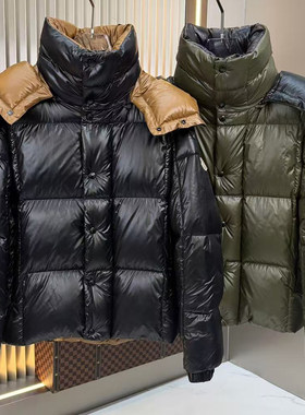 90白鹅绒亮面加厚保暖羽绒服外套