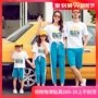 Trang phục mùa hè cho phụ huynh và trẻ em một gia đình gồm ba bốn phụ nữ cỡ lớn 2019 mới - Trang phục dành cho cha mẹ và con bộ gia đình đi biển