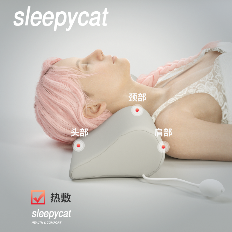 泰国乳胶圆柱颈椎枕小圆枕头护颈专用助睡眠天然长条圆形糖果枕头