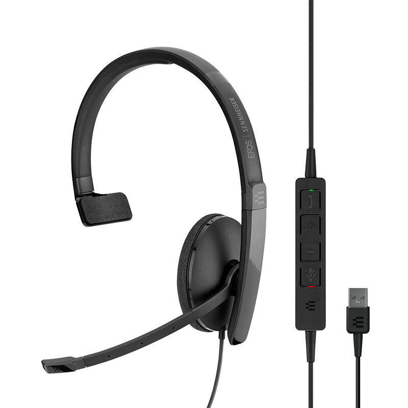 EPOS音珀森海塞尔联名款ADAPT 130 USB单耳头戴式降噪麦电脑