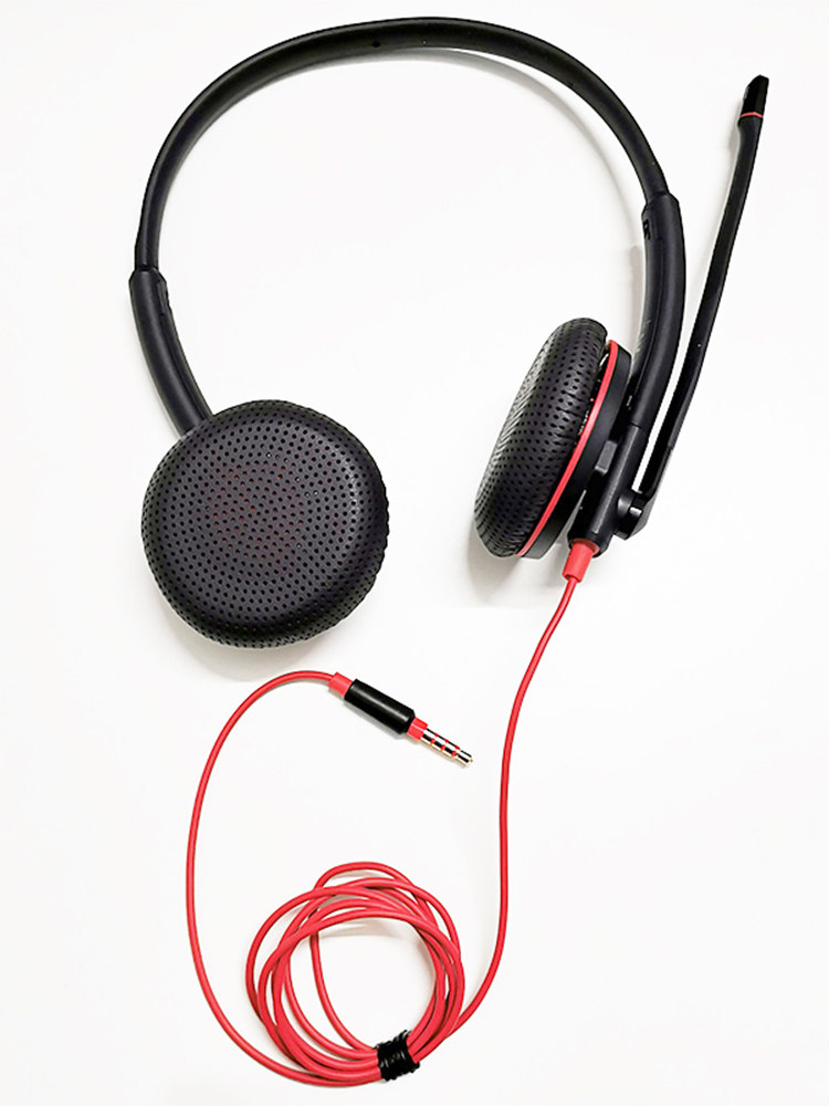 Plantronics C3225TOP гарнитура EPOS SC165 для компьютера и мобильного телефона с бинауральным интерфейсом с одним разъемом 3,5 мм, устанавливаемая на головном устройстве EPOS SC165 Изображение 1