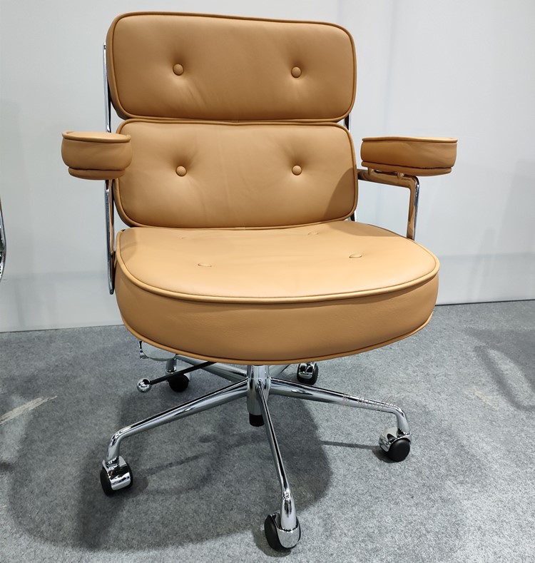 真皮软包书房电脑椅转椅