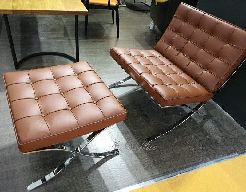 时尚经典设计师不锈钢软包沙发