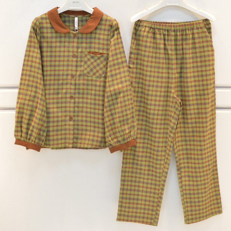 妮可雅秋季女纯棉开衫家居服