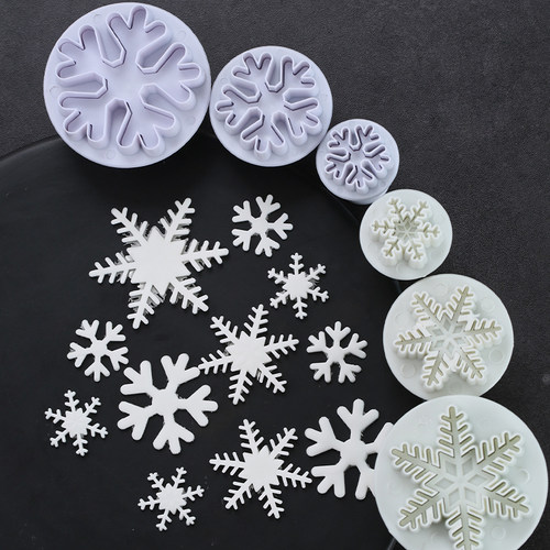 饼干切雪花弹簧翻糖杯子蛋糕模具