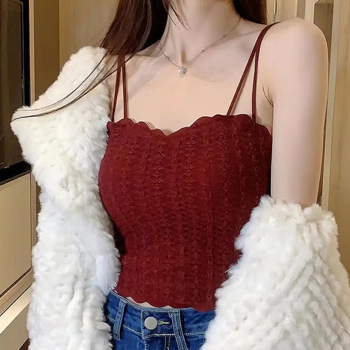 蕾丝吊带背心女夏薄外穿内搭美背