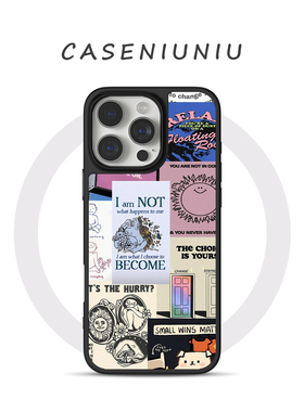 赛博朋克宣言适用于苹果17promax手机壳磁吸iPhone16美式复古15原创拼贴14潮酷Y2K13个性华为小米防摔手机壳